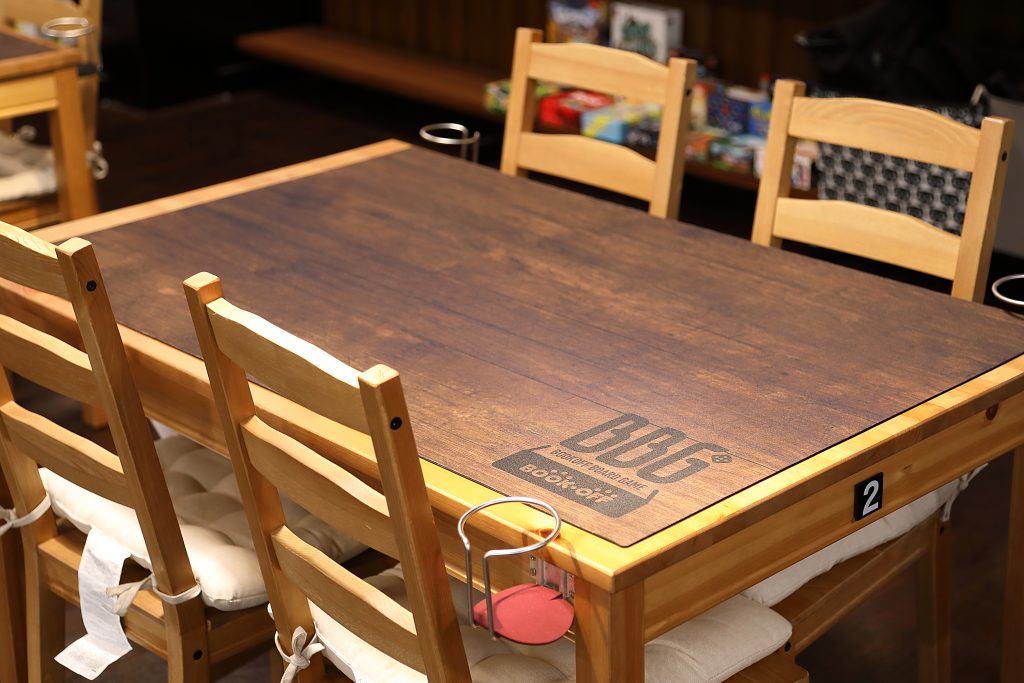 ボドゲカフェのテーブル